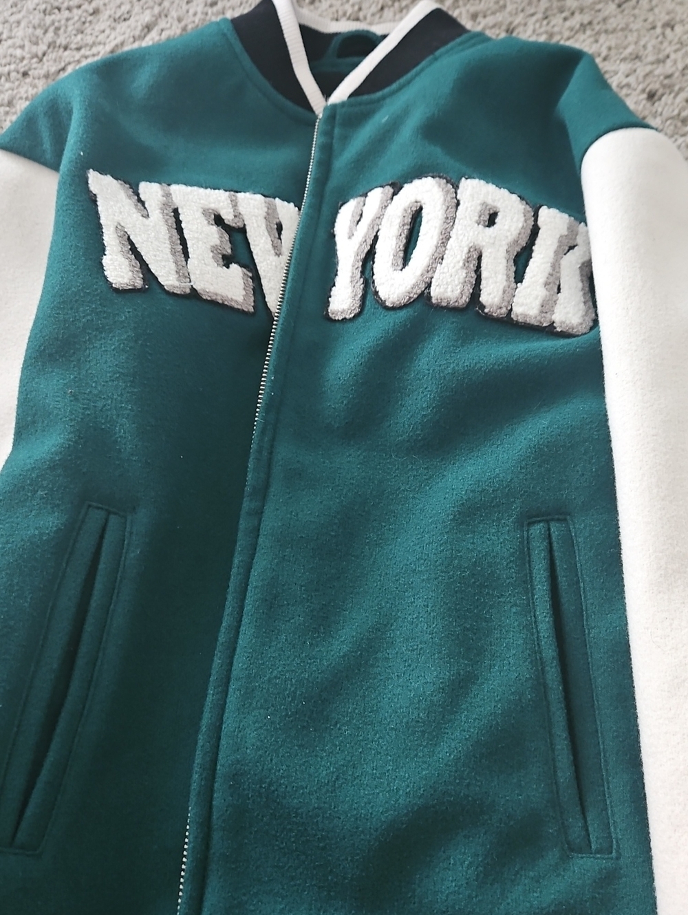 New Look Teal Jacket with Black Label